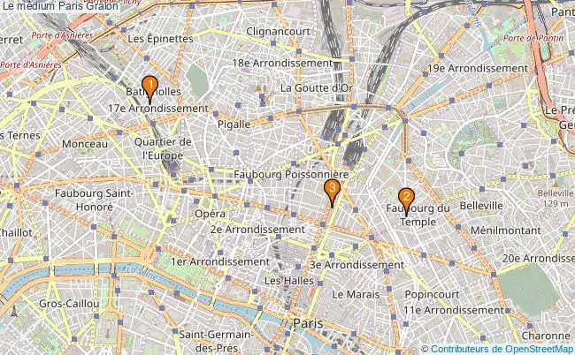 plan Le médium Paris Associations Le médium Paris : 4 associations