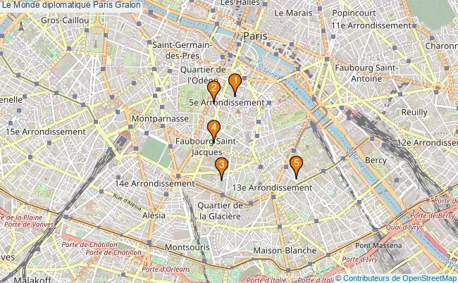 plan Le Monde diplomatique Paris Associations Le Monde diplomatique Paris : 6 associations