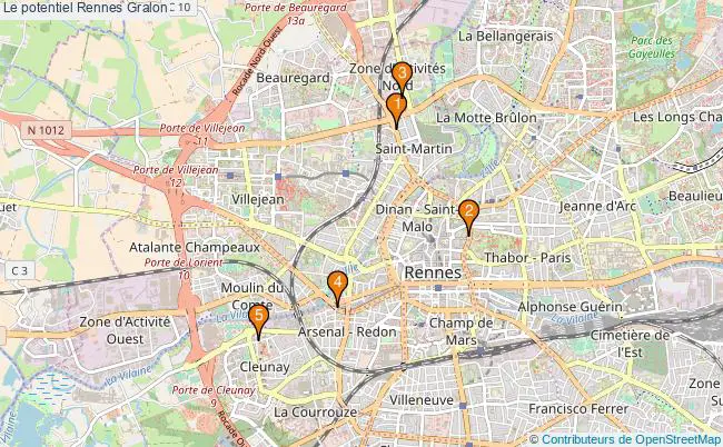 plan Le potentiel Rennes Associations Le potentiel Rennes : 5 associations