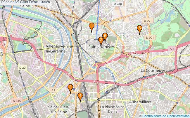 plan Le potentiel Saint-Denis Associations Le potentiel Saint-Denis : 5 associations