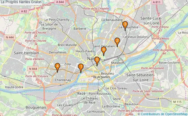 plan Le Progrès Nantes Associations Le Progrès Nantes : 5 associations