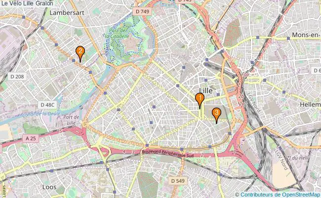 plan Le Vélo Lille Associations Le Vélo Lille : 4 associations