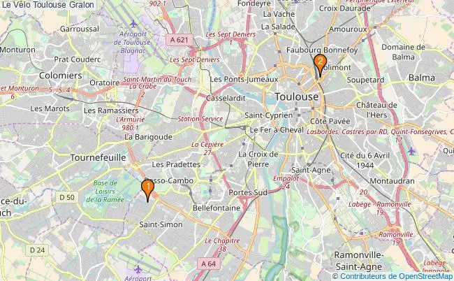 plan Le Vélo Toulouse Associations Le Vélo Toulouse : 3 associations