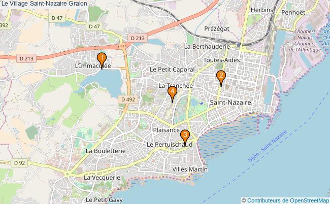 plan Le Village Saint-Nazaire Associations Le Village Saint-Nazaire : 4 associations