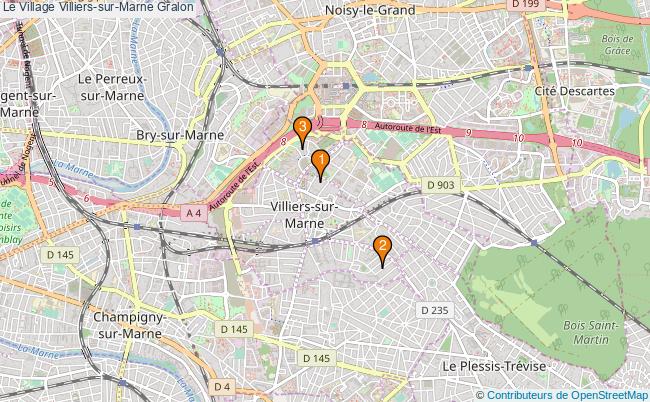 plan Le Village Villiers-sur-Marne Associations Le Village Villiers-sur-Marne : 3 associations