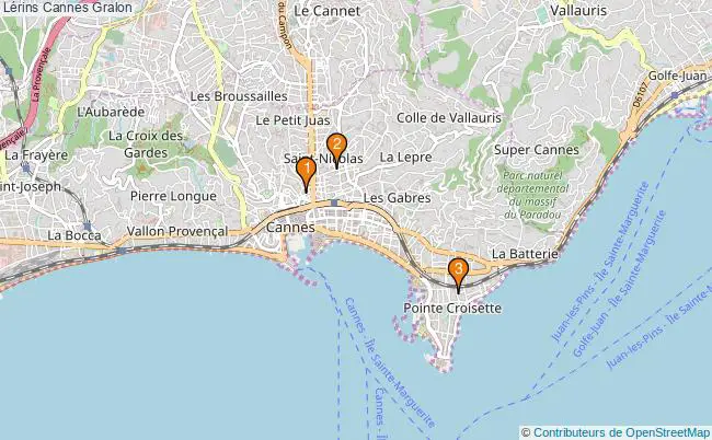 plan Lérins Cannes Associations Lérins Cannes : 5 associations