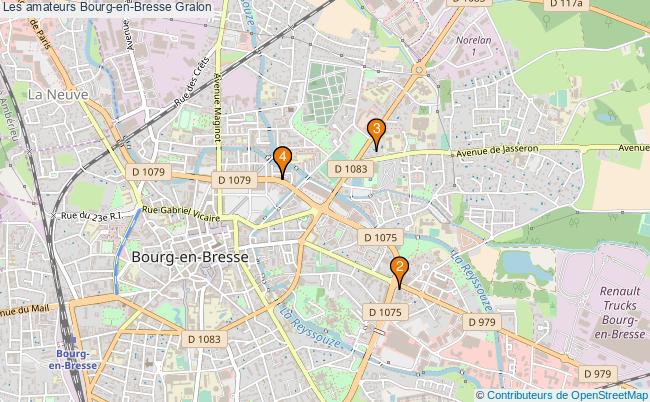 plan Les amateurs Bourg-en-Bresse Associations Les amateurs Bourg-en-Bresse : 5 associations
