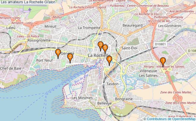 plan Les amateurs La Rochelle Associations Les amateurs La Rochelle : 5 associations