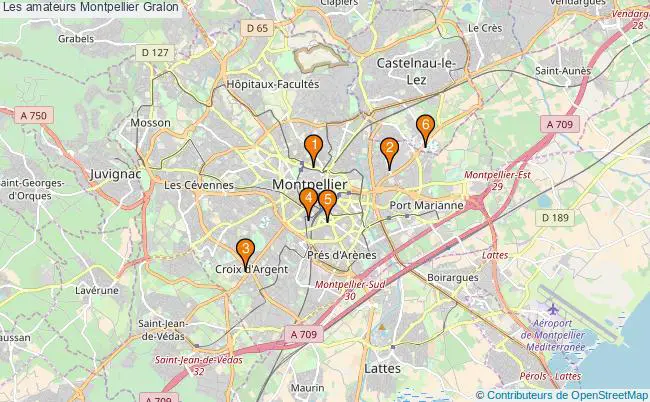 plan Les amateurs Montpellier Associations Les amateurs Montpellier : 8 associations