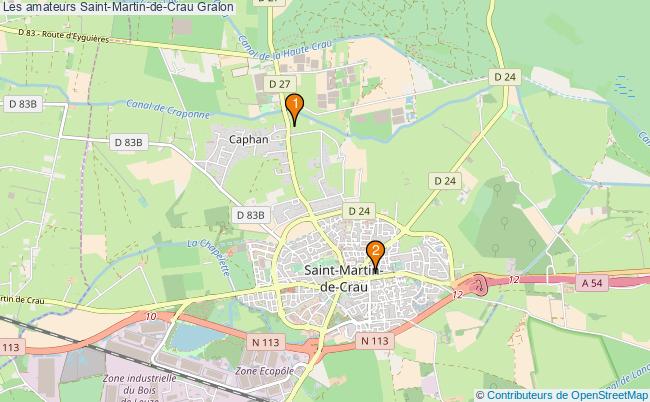 plan Les amateurs Saint-Martin-de-Crau Associations Les amateurs Saint-Martin-de-Crau : 3 associations