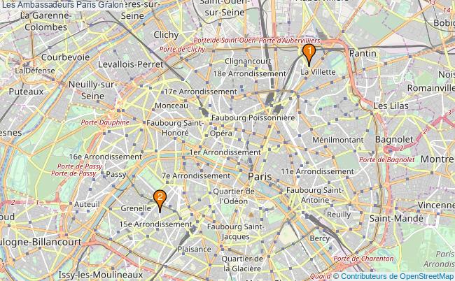 plan Les Ambassadeurs Paris Associations Les Ambassadeurs Paris : 3 associations