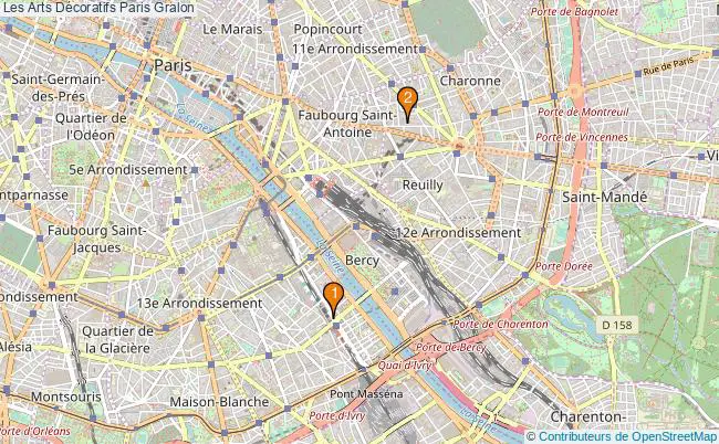 plan Les Arts Décoratifs Paris Associations Les Arts Décoratifs Paris : 4 associations