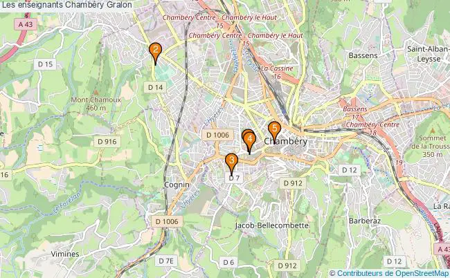 plan Les enseignants Chambéry Associations Les enseignants Chambéry : 6 associations