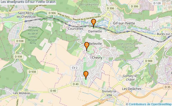 plan Les enseignants Gif-sur-Yvette Associations Les enseignants Gif-sur-Yvette : 3 associations