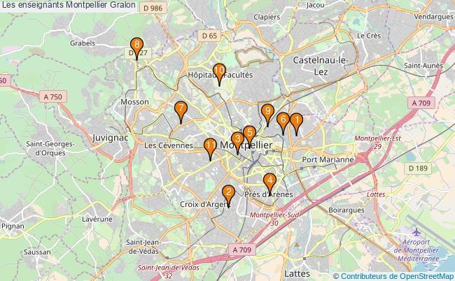 plan Les enseignants Montpellier Associations Les enseignants Montpellier : 13 associations