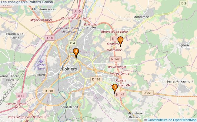plan Les enseignants Poitiers Associations Les enseignants Poitiers : 7 associations