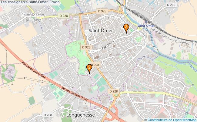 plan Les enseignants Saint-Omer Associations Les enseignants Saint-Omer : 3 associations