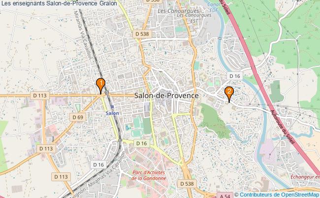 plan Les enseignants Salon-de-Provence Associations Les enseignants Salon-de-Provence : 3 associations