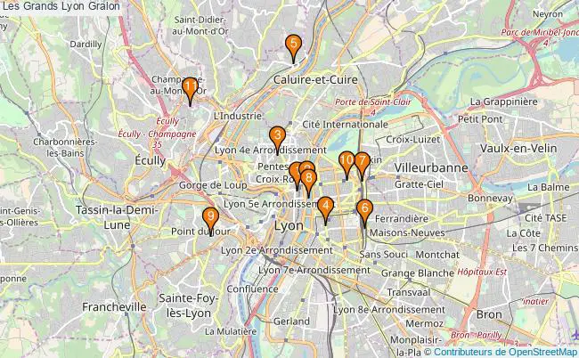 plan Les Grands Lyon Associations Les Grands Lyon : 12 associations