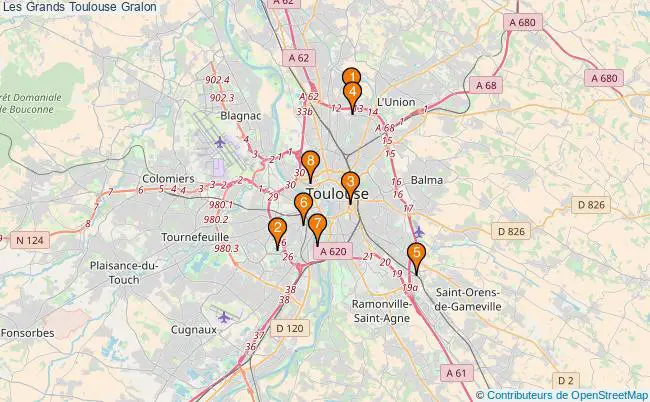 plan Les Grands Toulouse Associations Les Grands Toulouse : 7 associations