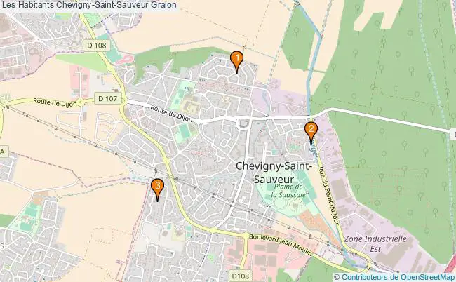 plan Les Habitants Chevigny-Saint-Sauveur Associations Les Habitants Chevigny-Saint-Sauveur : 3 associations