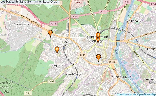 plan Les Habitants Saint-Germain-en-Laye Associations Les Habitants Saint-Germain-en-Laye : 7 associations