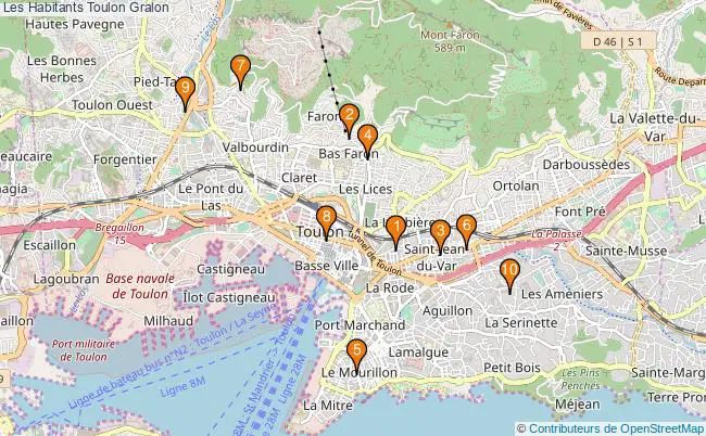 plan Les Habitants Toulon Associations Les Habitants Toulon : 10 associations