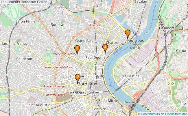 plan Les Joueurs Bordeaux Associations Les Joueurs Bordeaux : 3 associations