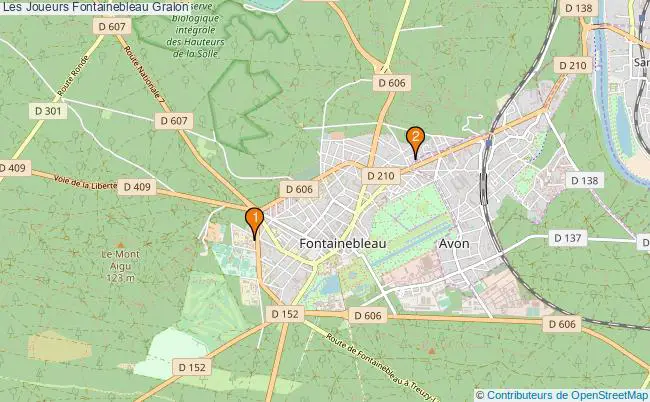 plan Les Joueurs Fontainebleau Associations Les Joueurs Fontainebleau : 2 associations