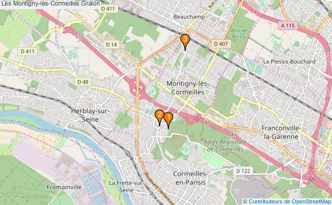 plan Lès Montigny-lès-Cormeilles Associations lès Montigny-lès-Cormeilles : 4 associations