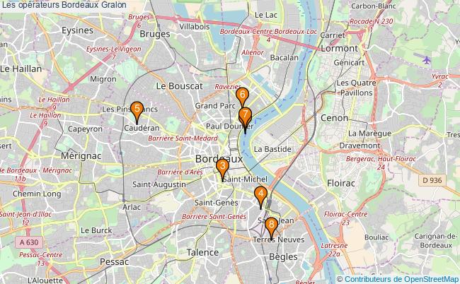 plan Les opérateurs Bordeaux Associations Les opérateurs Bordeaux : 8 associations