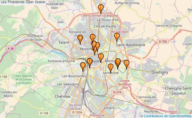 plan Les Problèmes Dijon Associations Les Problèmes Dijon : 18 associations