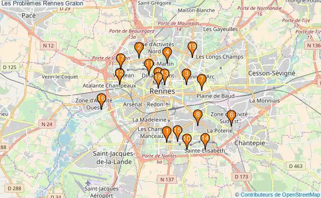 plan Les Problèmes Rennes Associations Les Problèmes Rennes : 21 associations
