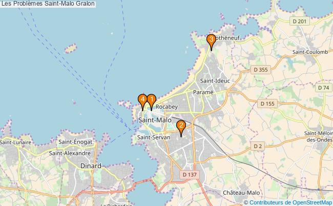 plan Les Problèmes Saint-Malo Associations Les Problèmes Saint-Malo : 4 associations