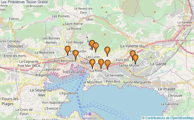 plan Les Problèmes Toulon Associations Les Problèmes Toulon : 10 associations
