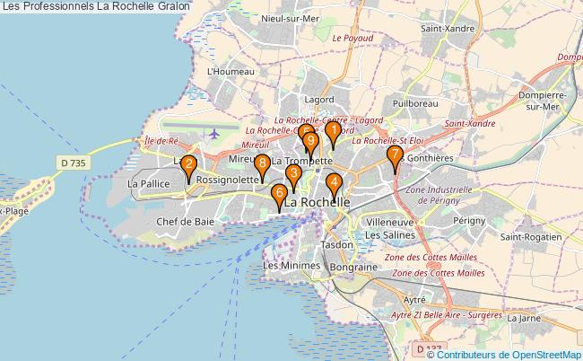plan Les Professionnels La Rochelle Associations Les Professionnels La Rochelle : 13 associations