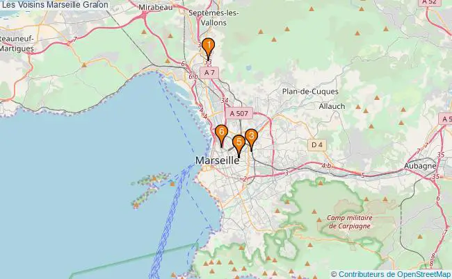plan Les Voisins Marseille Associations Les Voisins Marseille : 7 associations