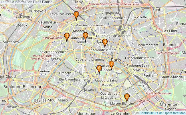 plan Lettres d'information Paris Associations lettres d'information Paris : 8 associations