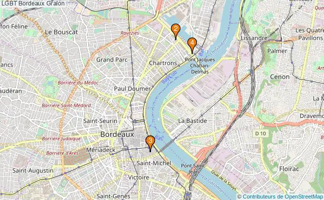 plan LGBT Bordeaux Associations LGBT Bordeaux : 6 associations