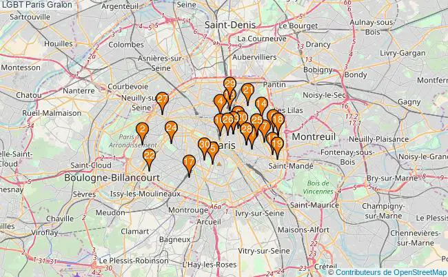 plan LGBT Paris Associations LGBT Paris : 76 associations