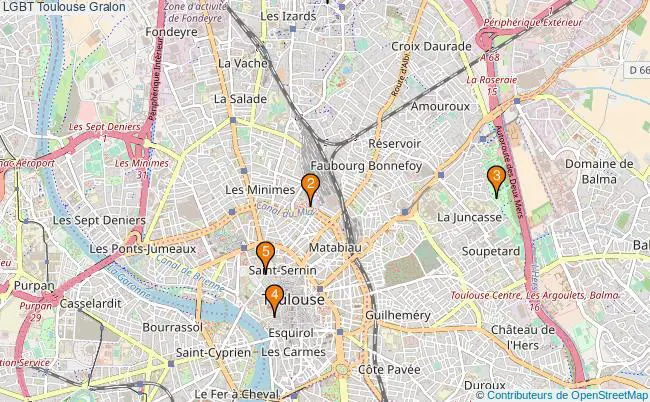 plan LGBT Toulouse Associations LGBT Toulouse : 8 associations