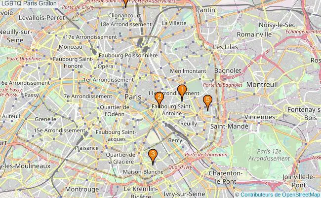 plan LGBTQ Paris Associations LGBTQ Paris : 18 associations