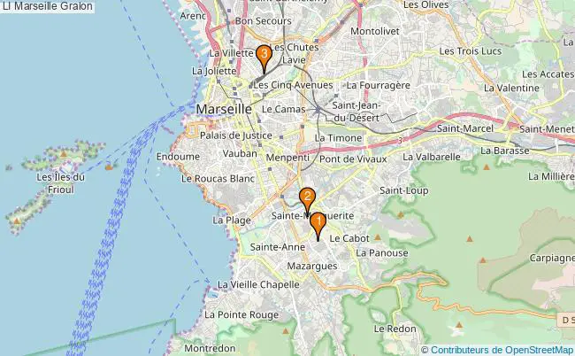 plan LI Marseille Associations LI Marseille : 3 associations