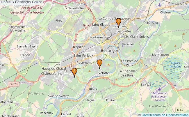 plan Libéraux Besançon Associations libéraux Besançon : 3 associations