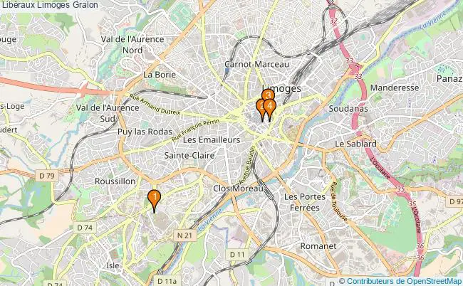 plan Libéraux Limoges Associations libéraux Limoges : 4 associations