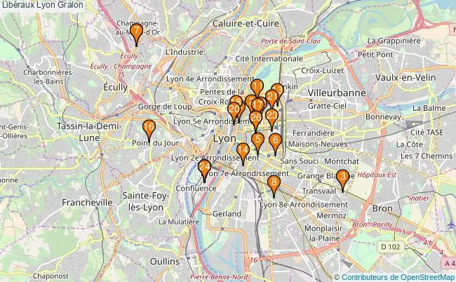 plan Libéraux Lyon Associations libéraux Lyon : 29 associations