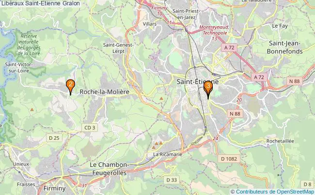 plan Libéraux Saint-Etienne Associations libéraux Saint-Etienne : 3 associations