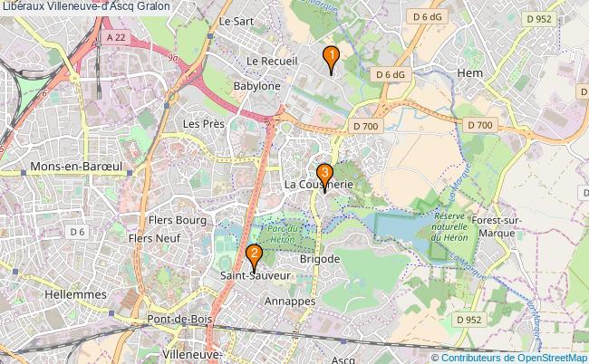 plan Libéraux Villeneuve-d'Ascq Associations libéraux Villeneuve-d'Ascq : 3 associations