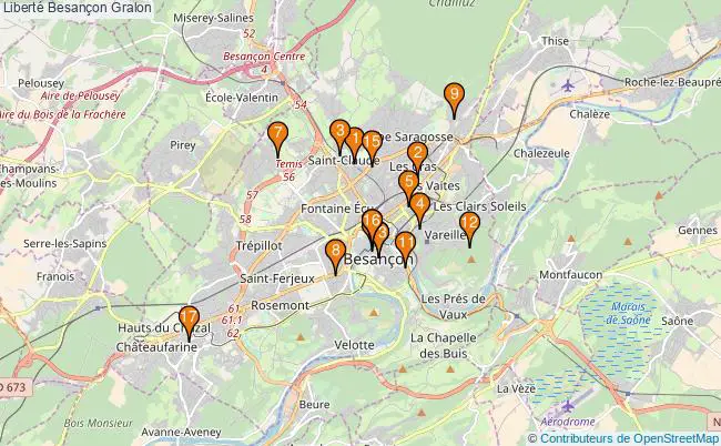 plan Liberté Besançon Associations liberté Besançon : 20 associations