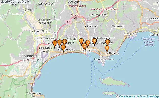 plan Liberté Cannes Associations liberté Cannes : 15 associations